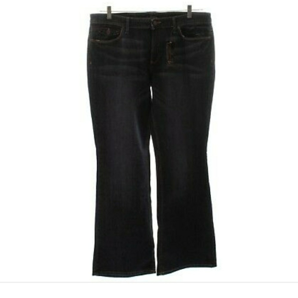 NEW Sz 14 Banana Republic Boot Cut Dark Jeans Deni